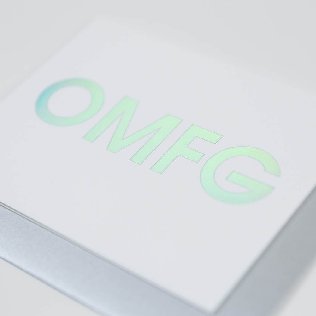 OMFG - Letterpress Card