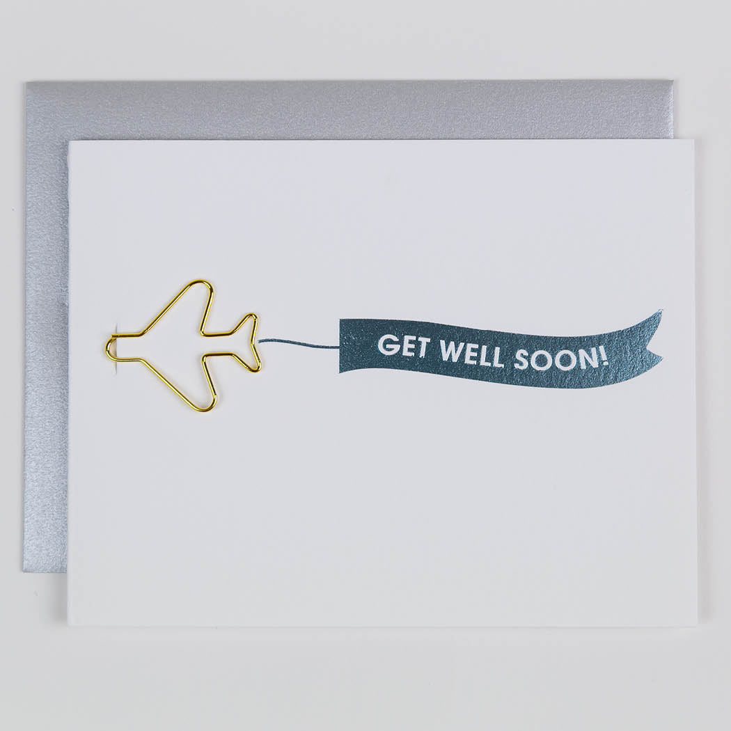 Get Well Soon Greeting Card by Chez Gagné