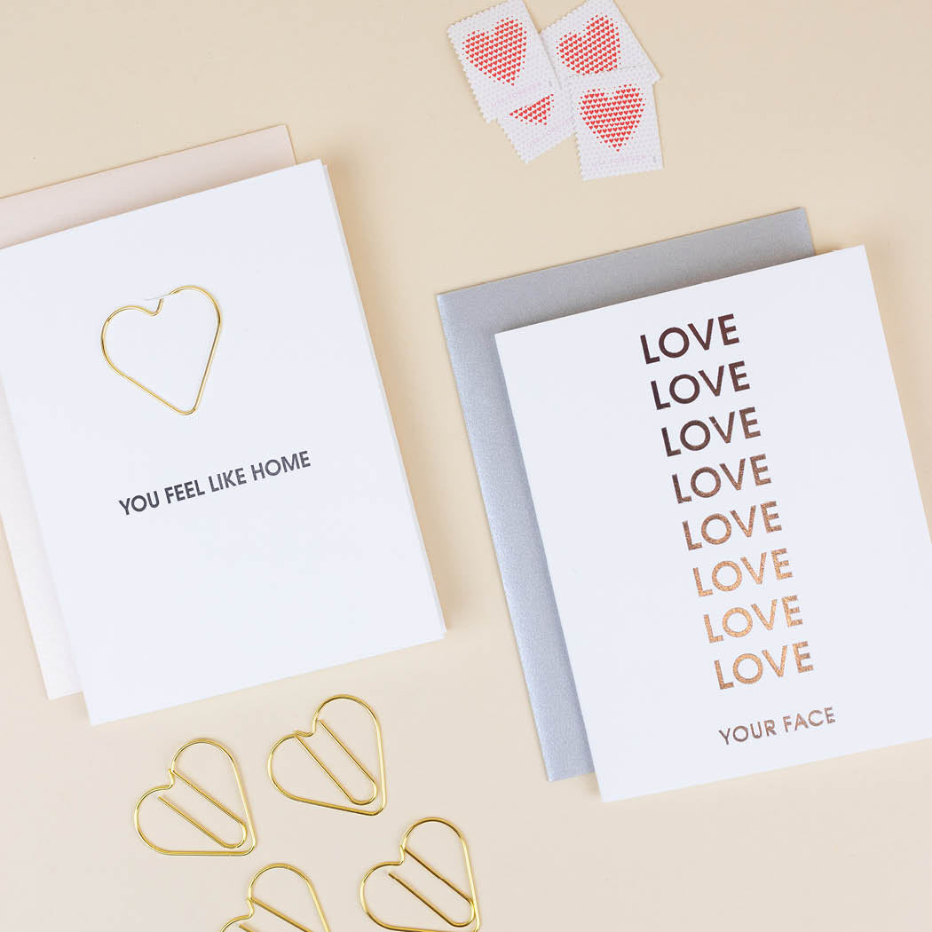 Love Your Face - Letterpress Card