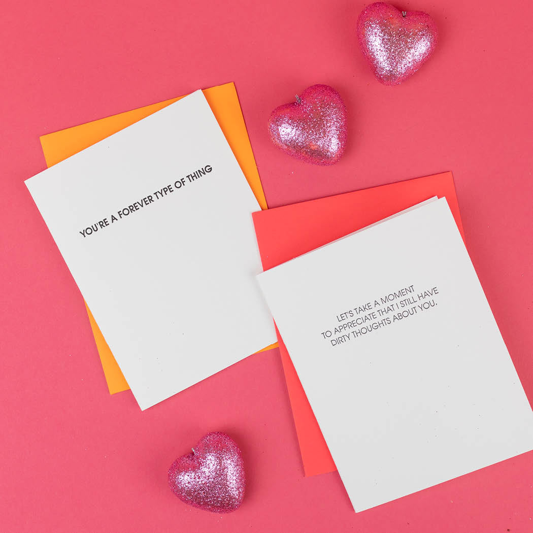 Dirty Thoughts About You - Letterpress Card