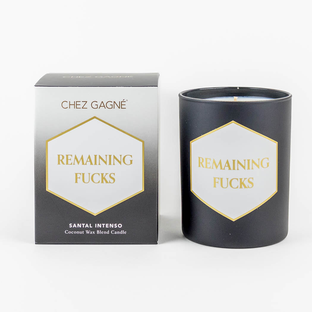 Remaining Fucks- Painted Candle in Gift Box