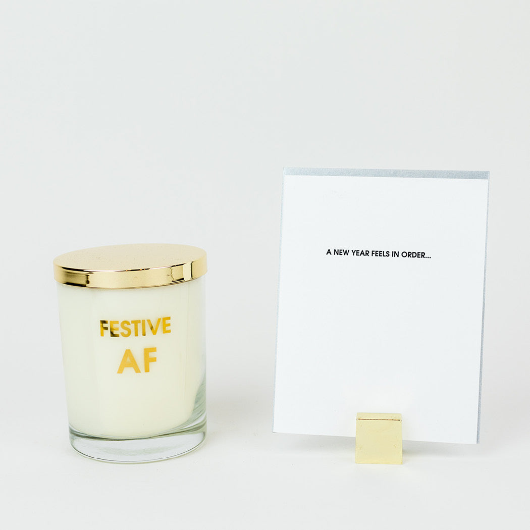 A New Year Feels In Order - Letterpress Card
