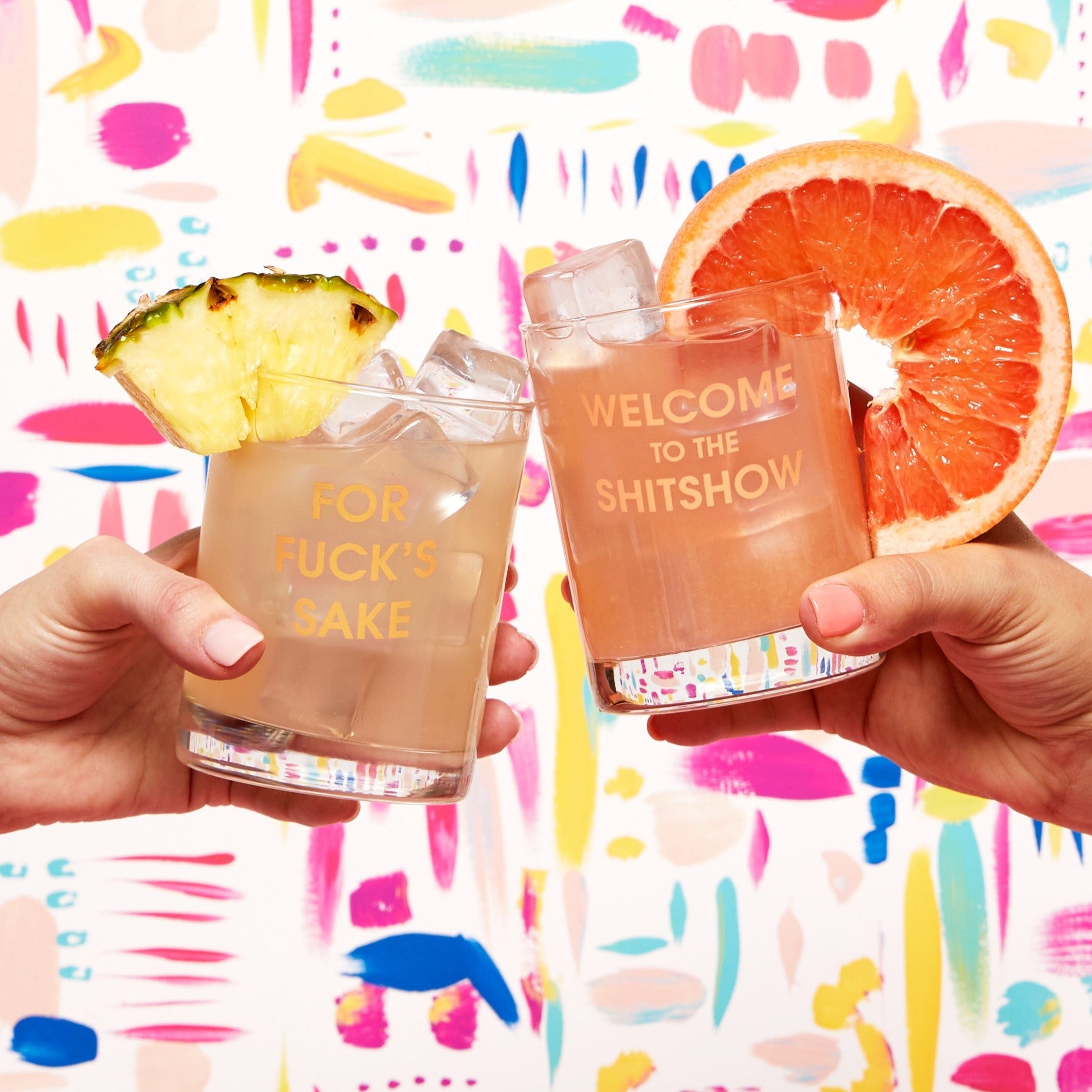 Chez Gagne Chez Gagné Welcome to the Shitshow Rocks Glass