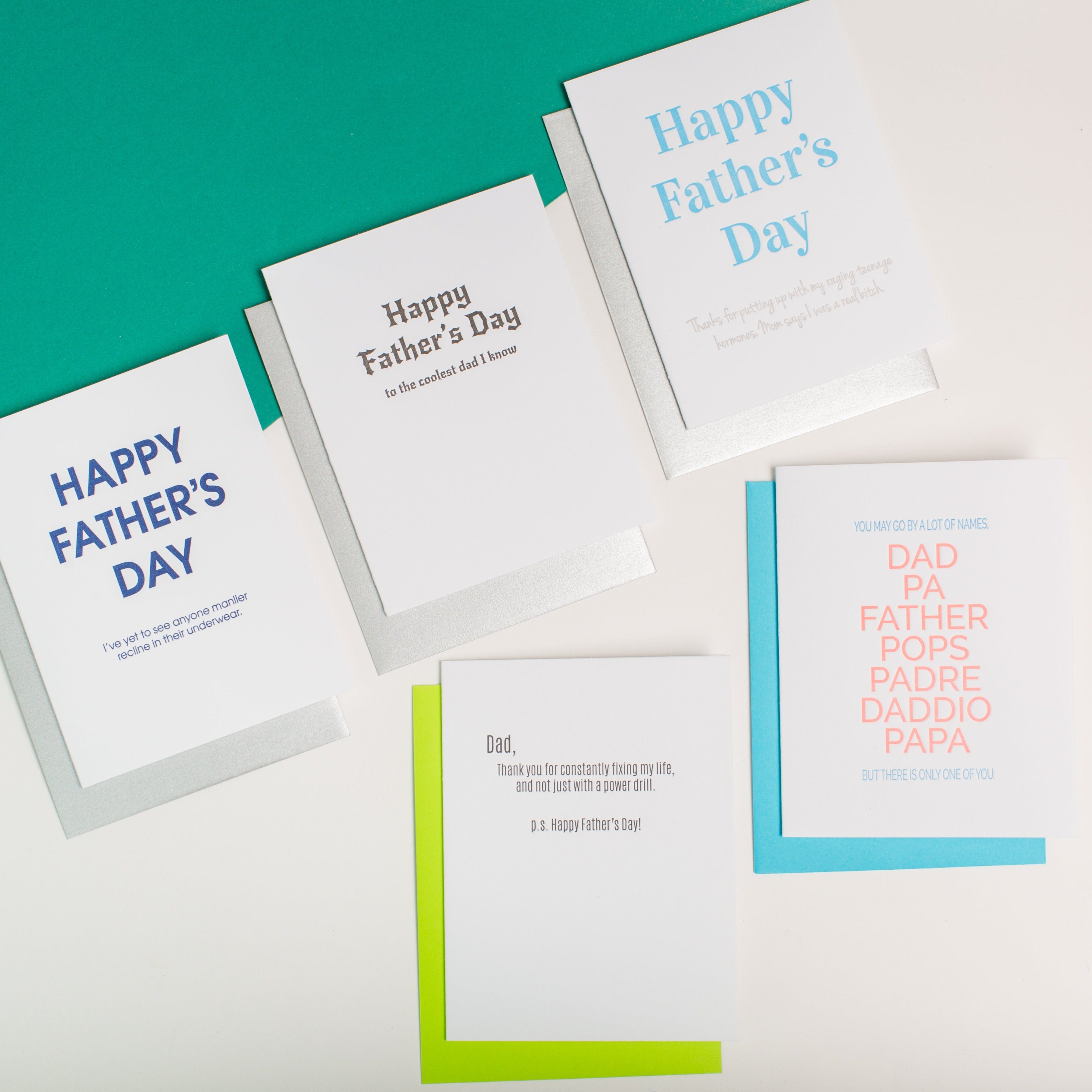 Chez Gagne Chez Gagné Fixing Life Father's Day Letterpress Card