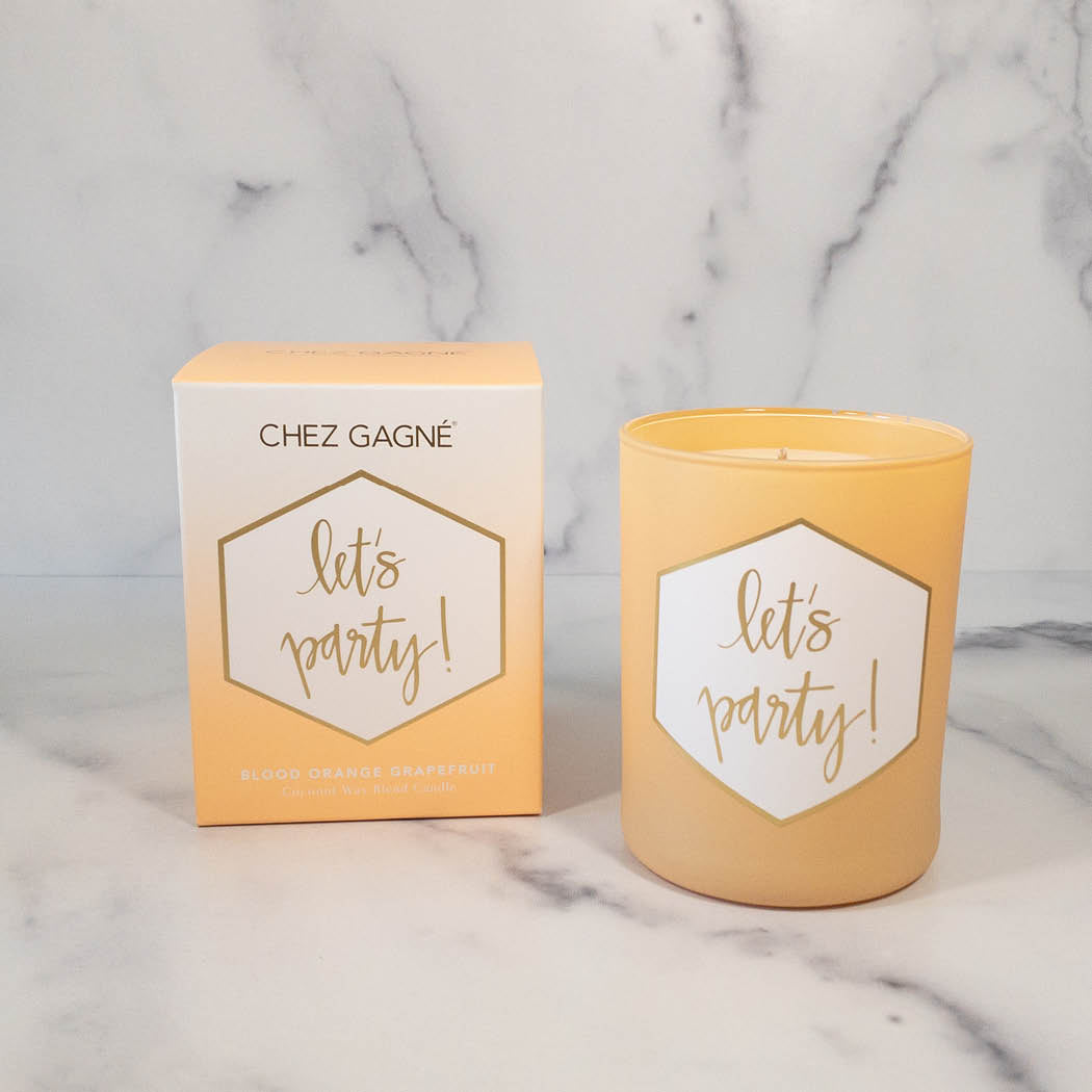 Let's Party - Painted Candle in Gift Box