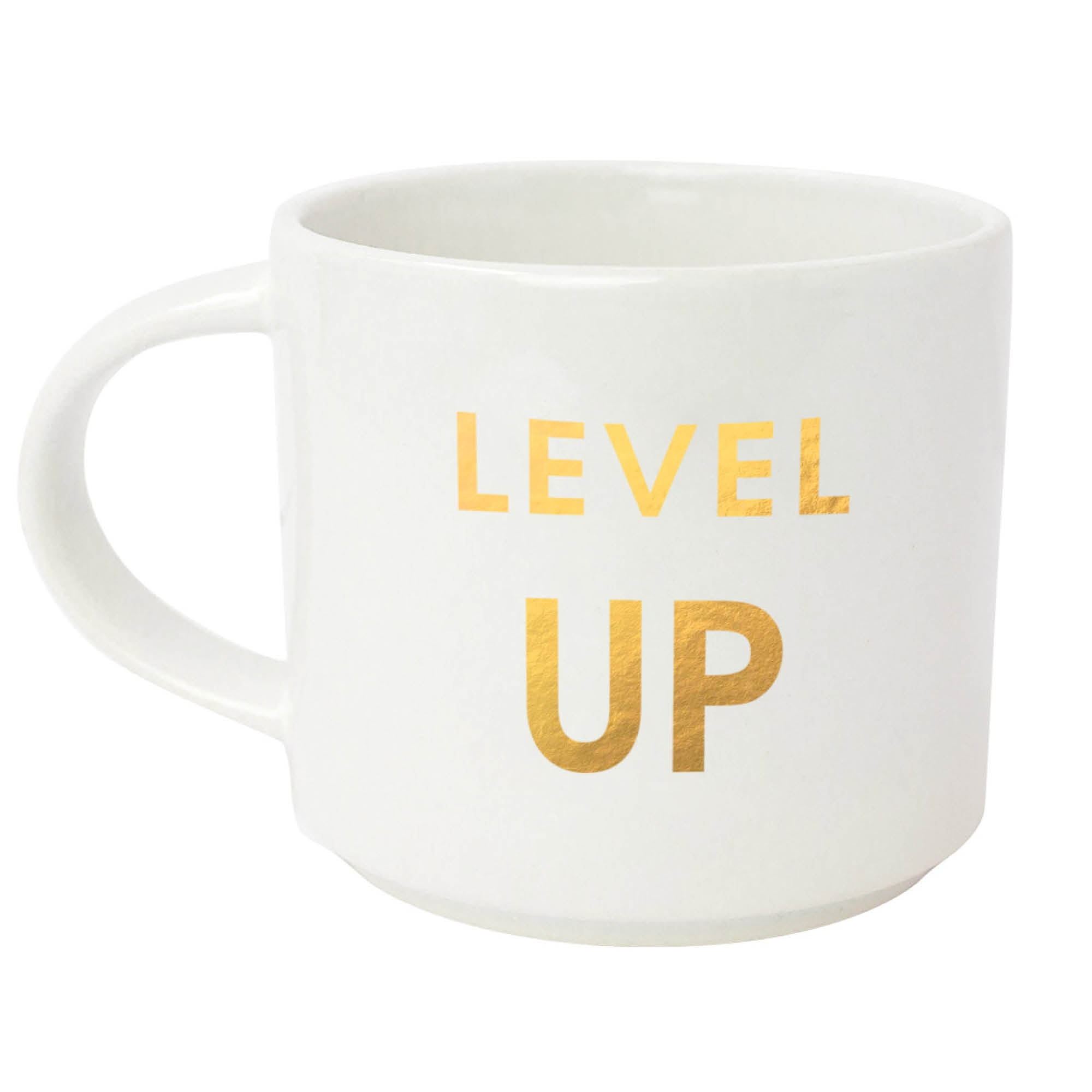 Level Up Gold Metallic Mug