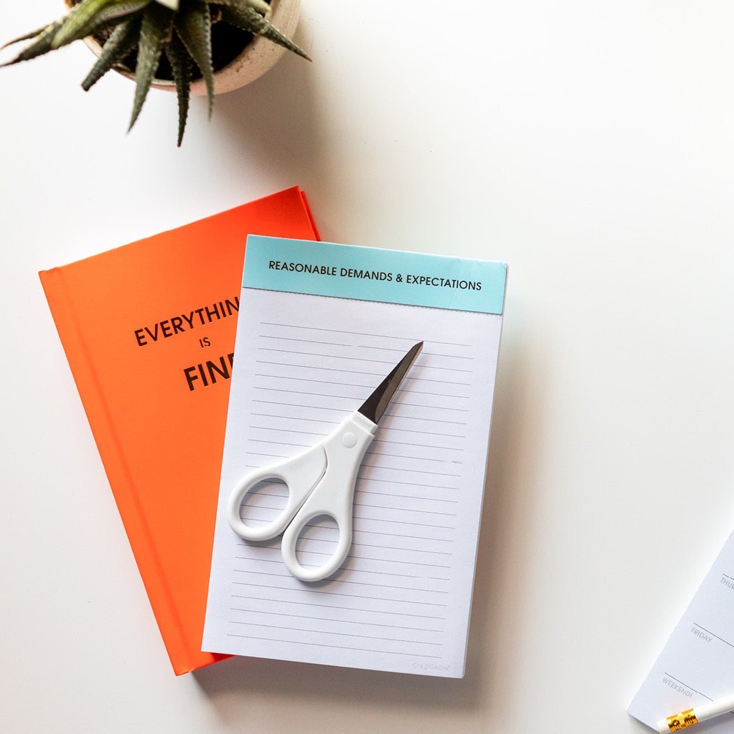 Everything is Fine - Neon Red Hardcover Journal
