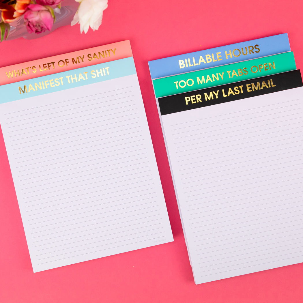 New Large Memo Pads
