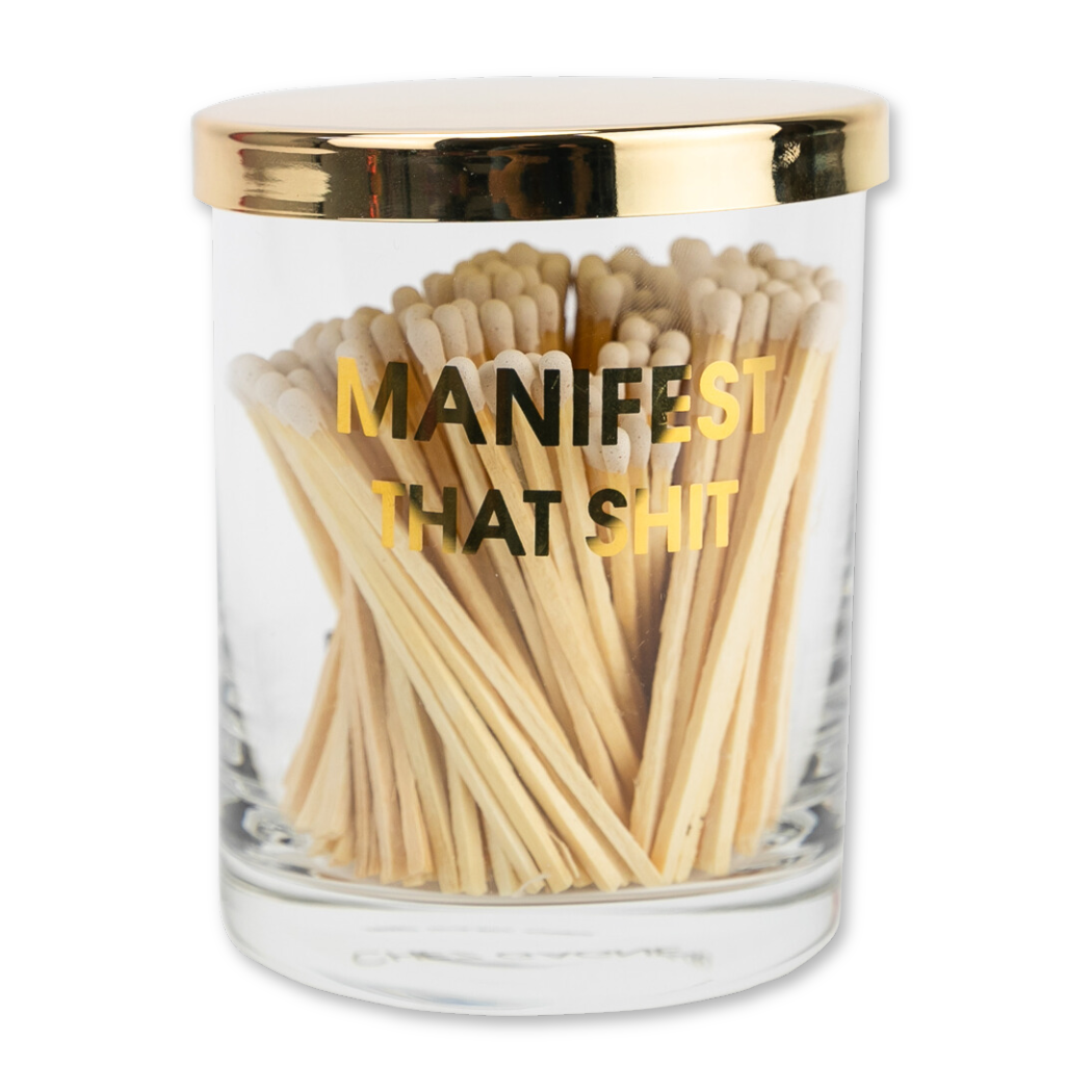 Limited Edition: Manifest That Shit Match + Rocks Glass Duo - Thumbnail 4