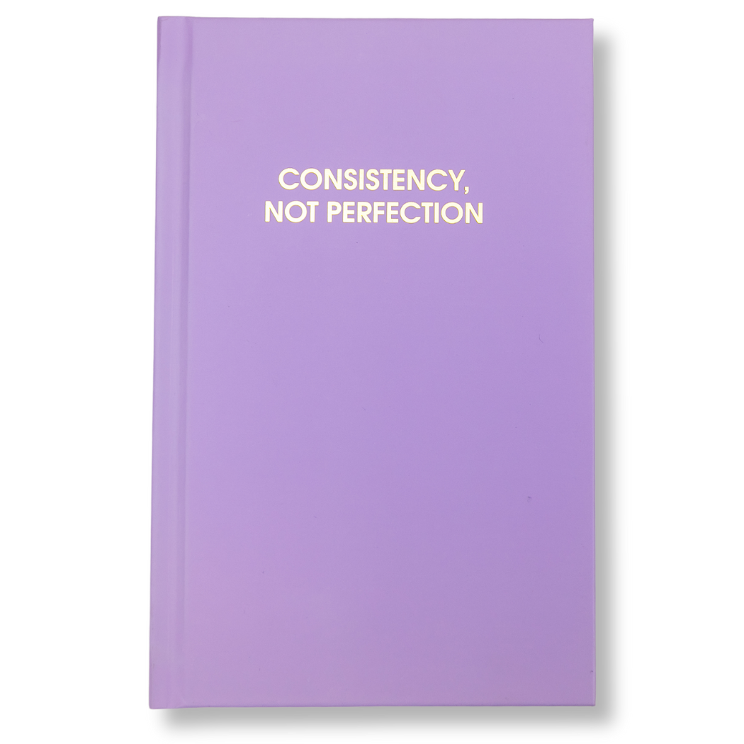 Consistency Not Perfection - Lilac Hardcover Journal