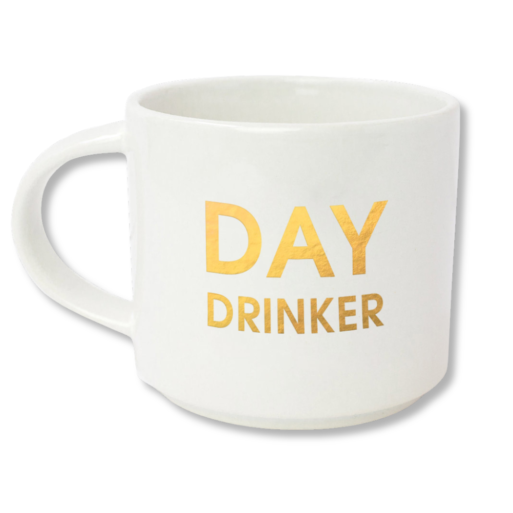 Day Drinker Gold Foil Metallic Mug - Thumbnail 3