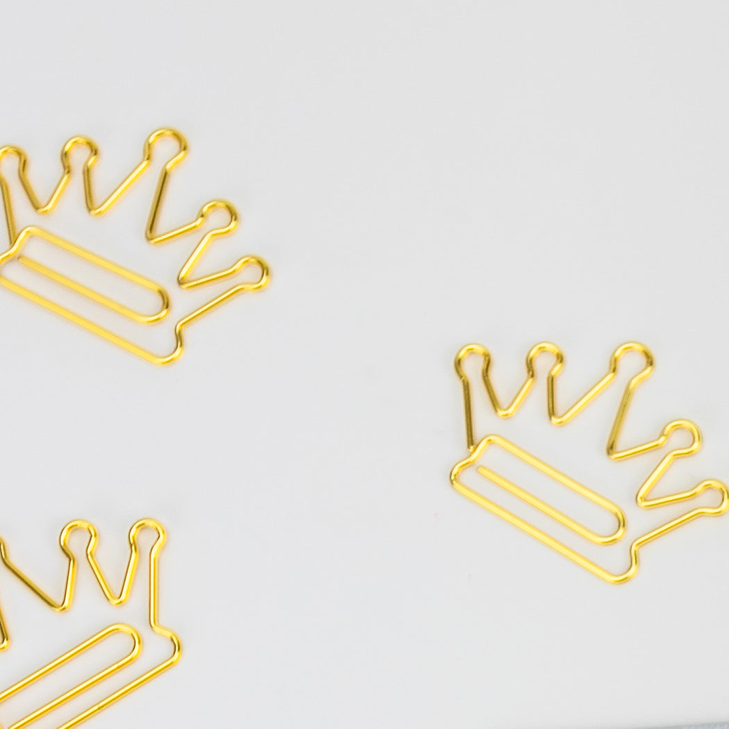 Crown - 25 Gold Paperclips
