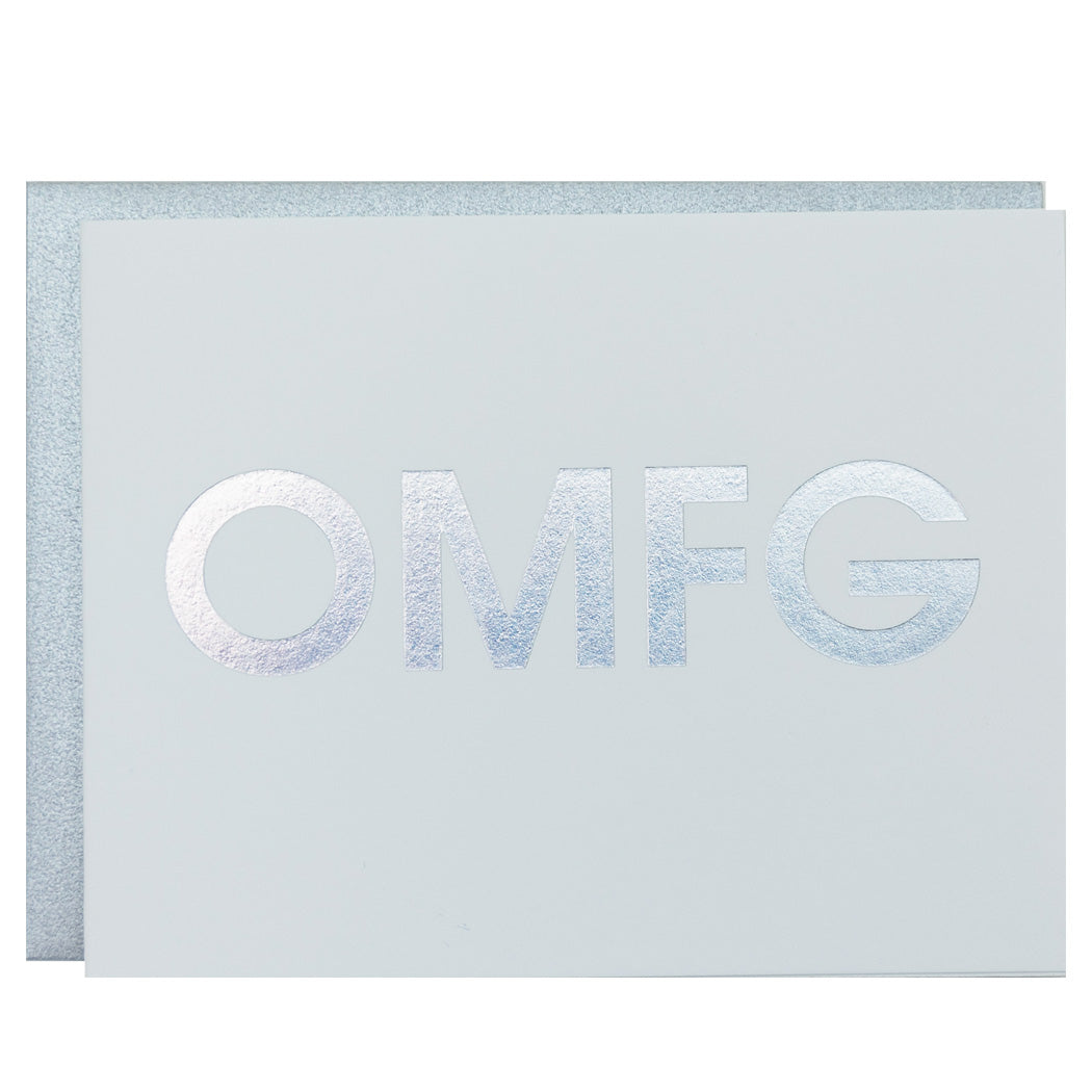 OMFG - Letterpress Card