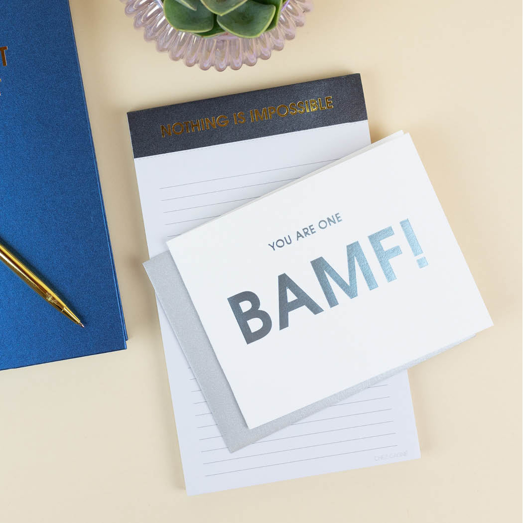 You are one BAMF -  Letterpress Card