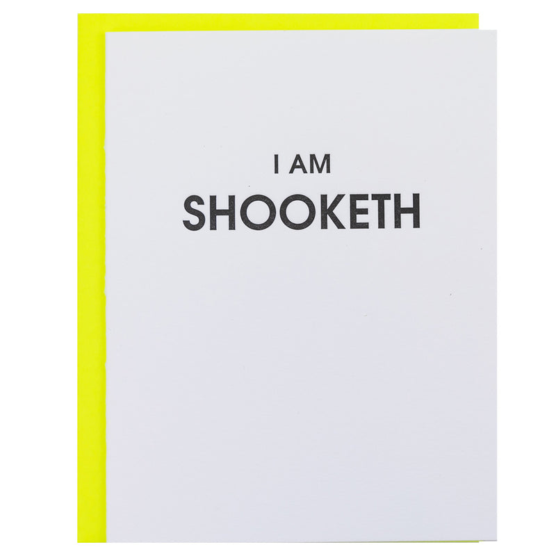 Chez Gagné - Hilarious Letterpress Greeting Cards - I Am Shooketh