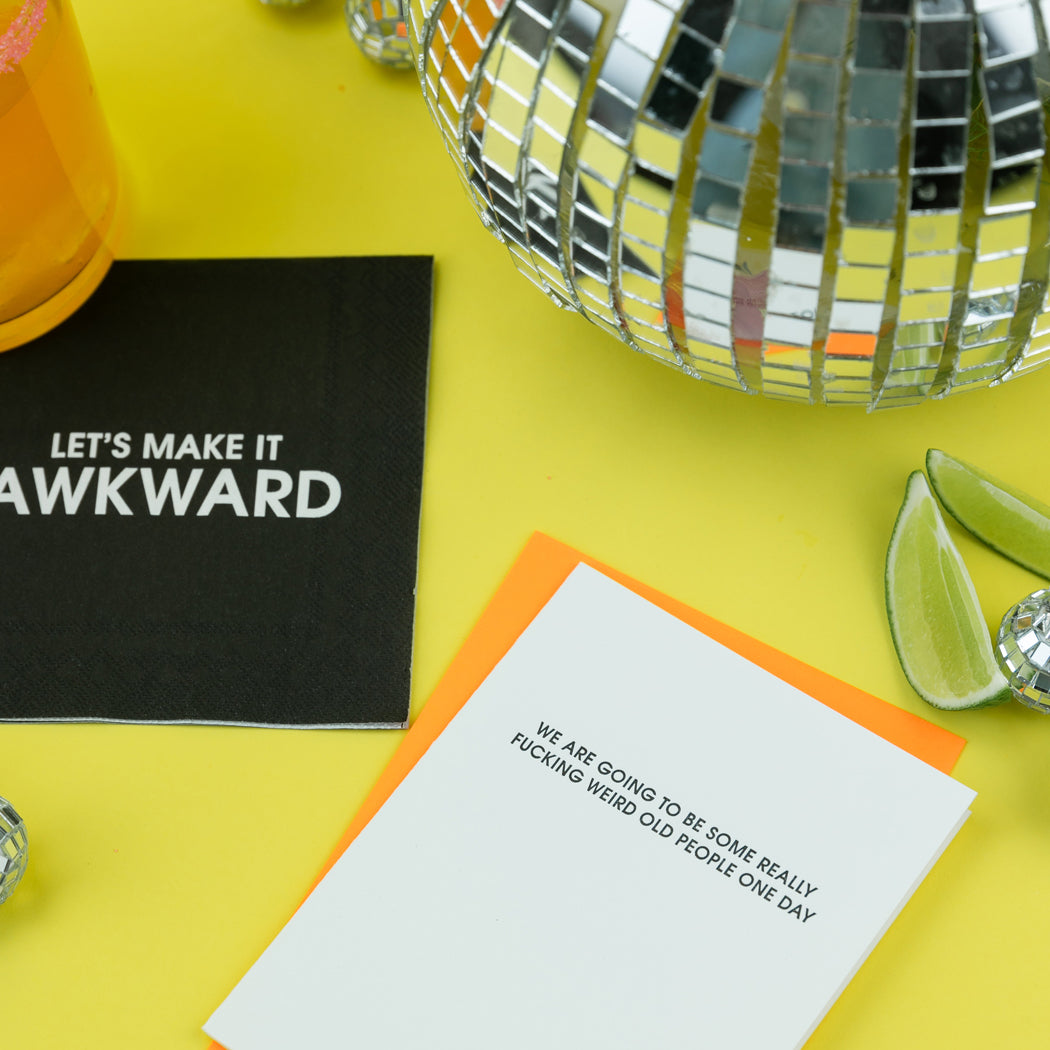 Let's Make It Awkward - Cocktail Napkins