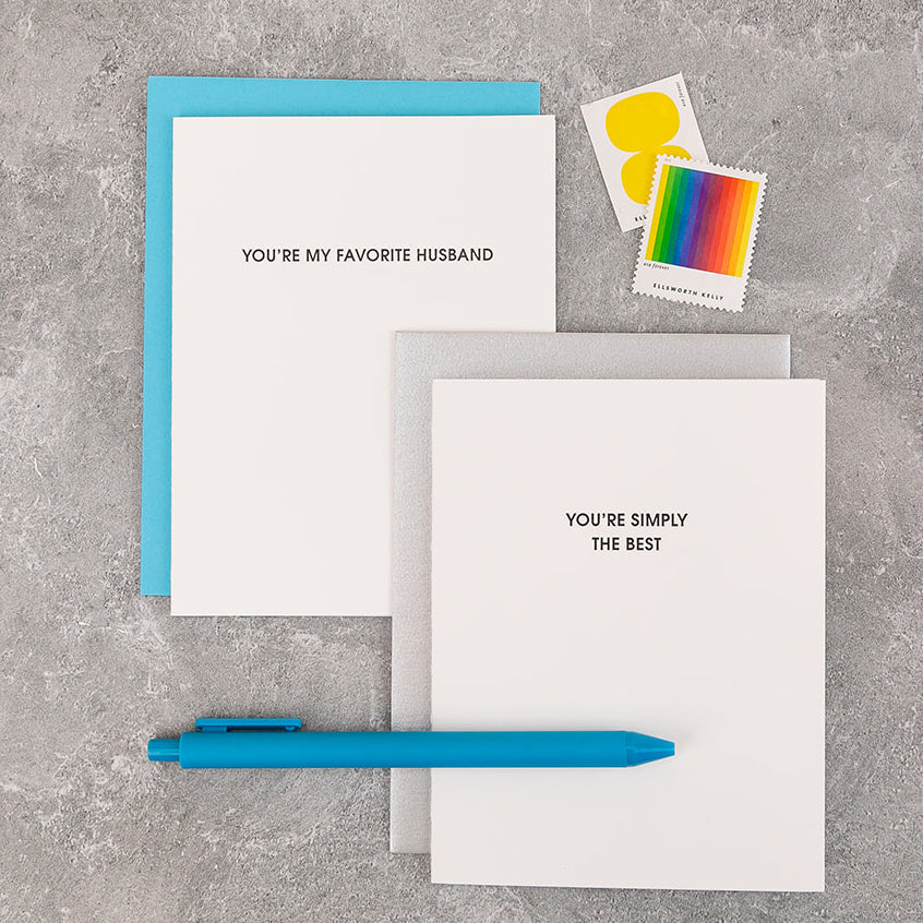 You're My Favorite Husband - Letterpress Card