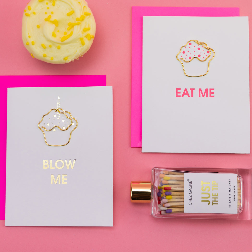 Blow Me - Paperclip Letterpress Card