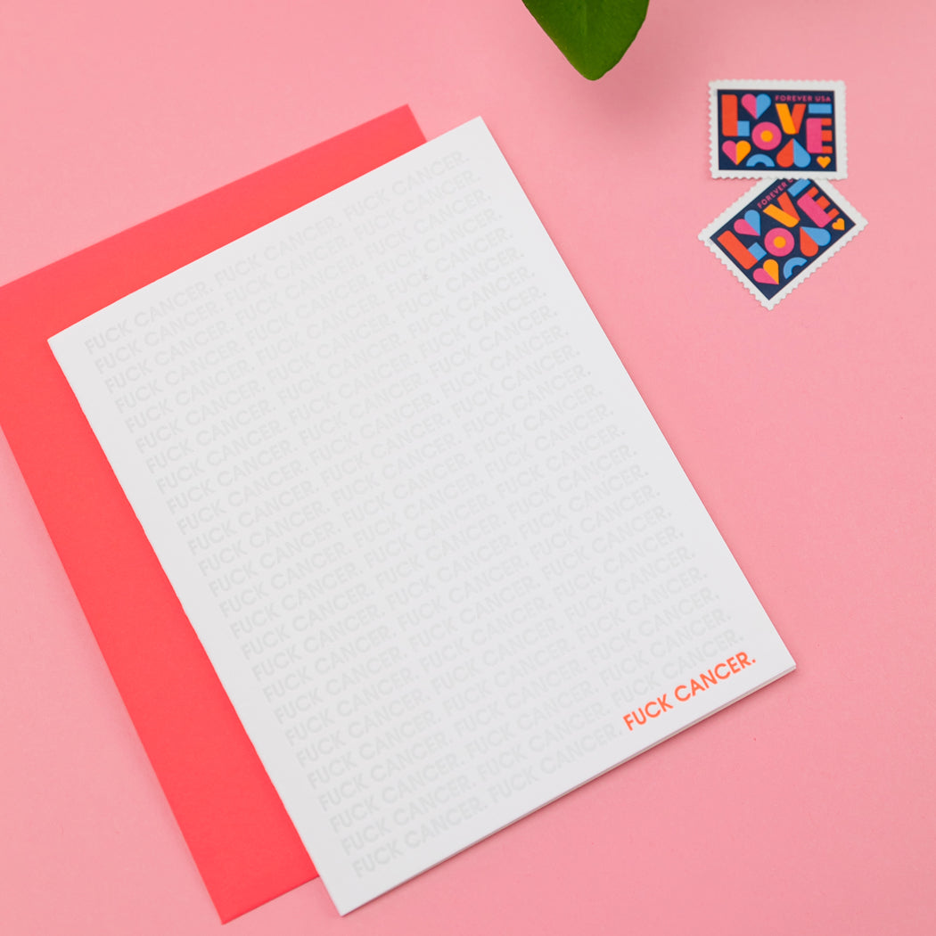 Fuck Cancer - Letterpress Card