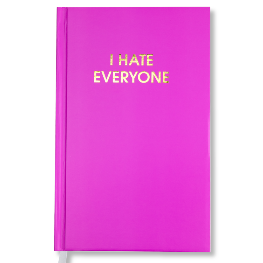 I Hate Everyone - Orchid Hardcover Journal