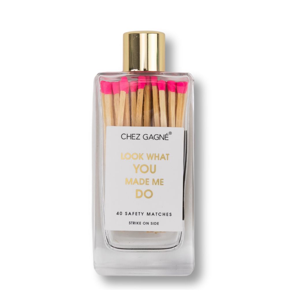 Look What You Made Me Do - Glass Bottle Safety Matches