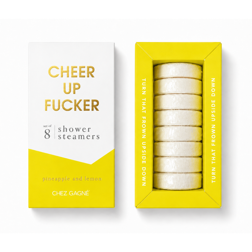 Chez Gagné - Shower Steamer Set of 8 - Cheer Up Fucker - Pineapple