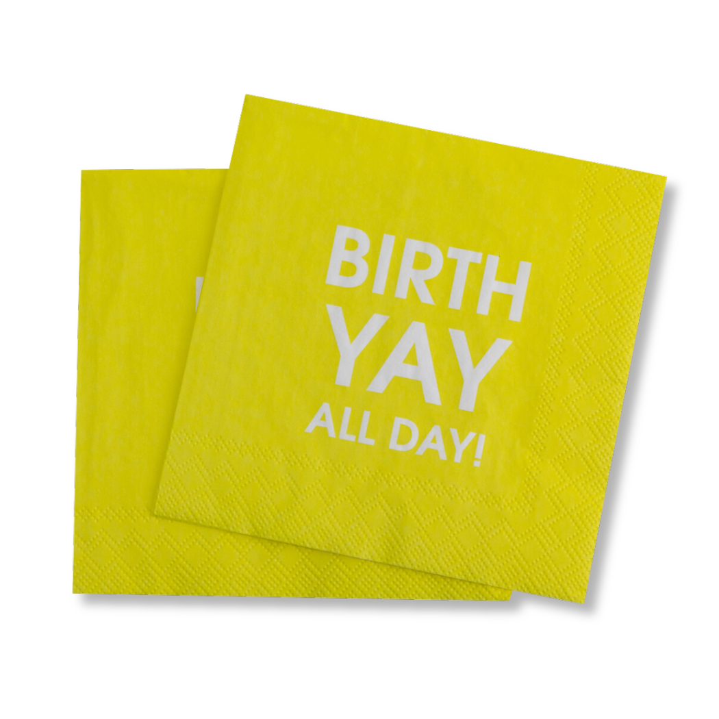BirthYAY All Day - Cocktail Napkins