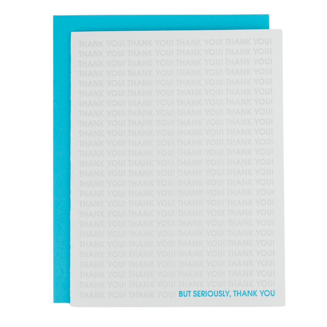 Thank You on Repeat  - Letterpress Card