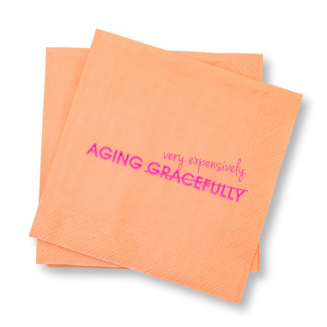 Aging Expensively - Cocktail Napkins