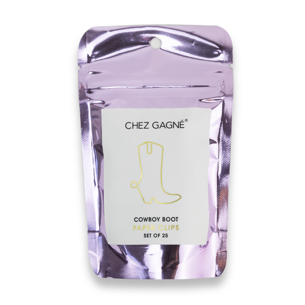 Chez Gagné - Paper Clip Pack - Cowboy Boot - Pack of 25