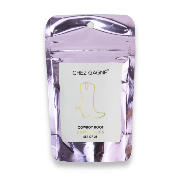 Chez Gagné - Paper Clip Pack - Cowboy Boot - Pack of 25