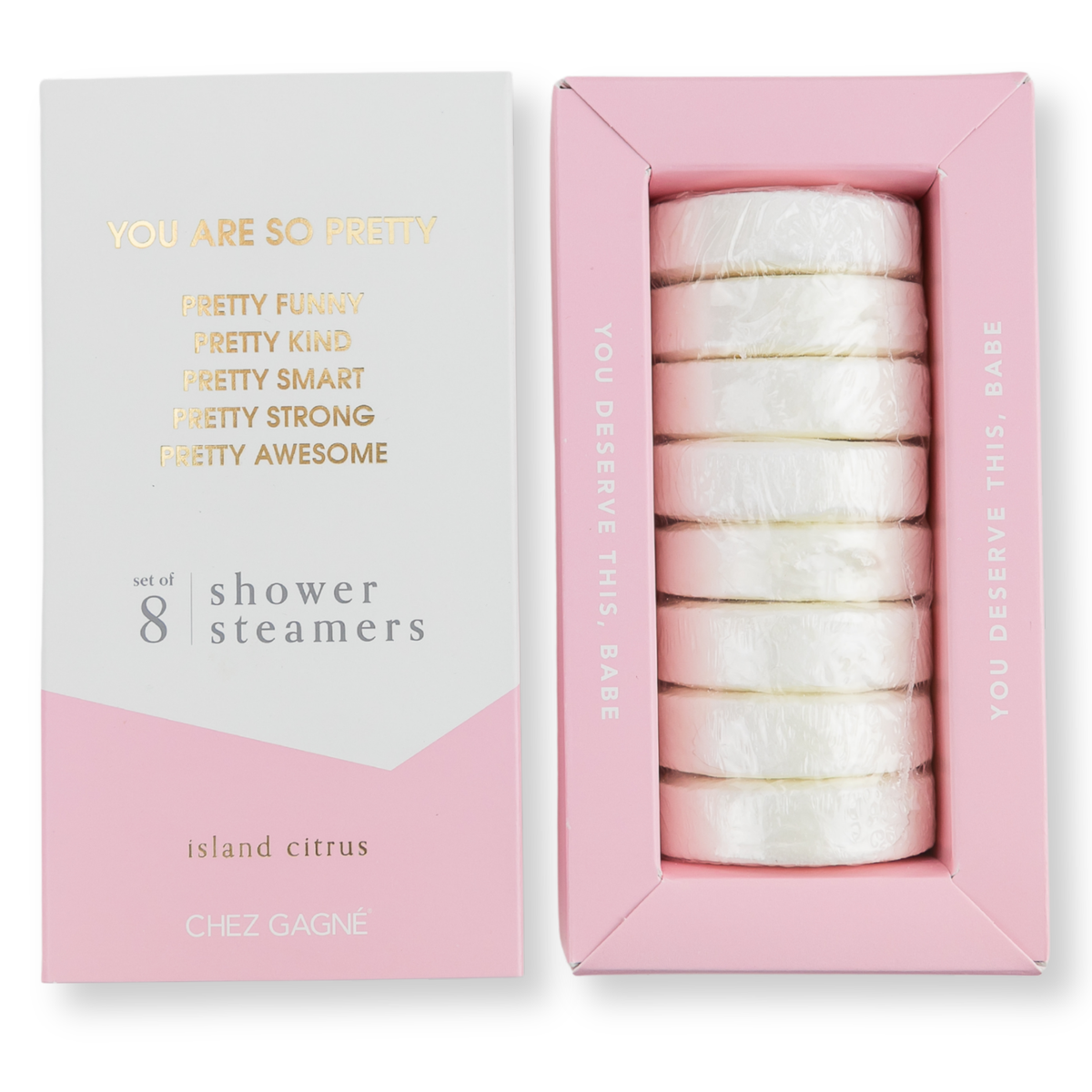 Chez Gagné - Shower Steamer Set of 8 - You Are So Pretty - Island Chez Gagné - Shower Steamer Set of 8 - You Are So Pretty - Island