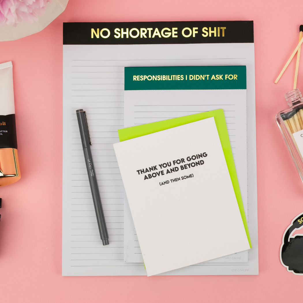 Responsibilities I Didn't As For - Lined Notepad - Emerald
