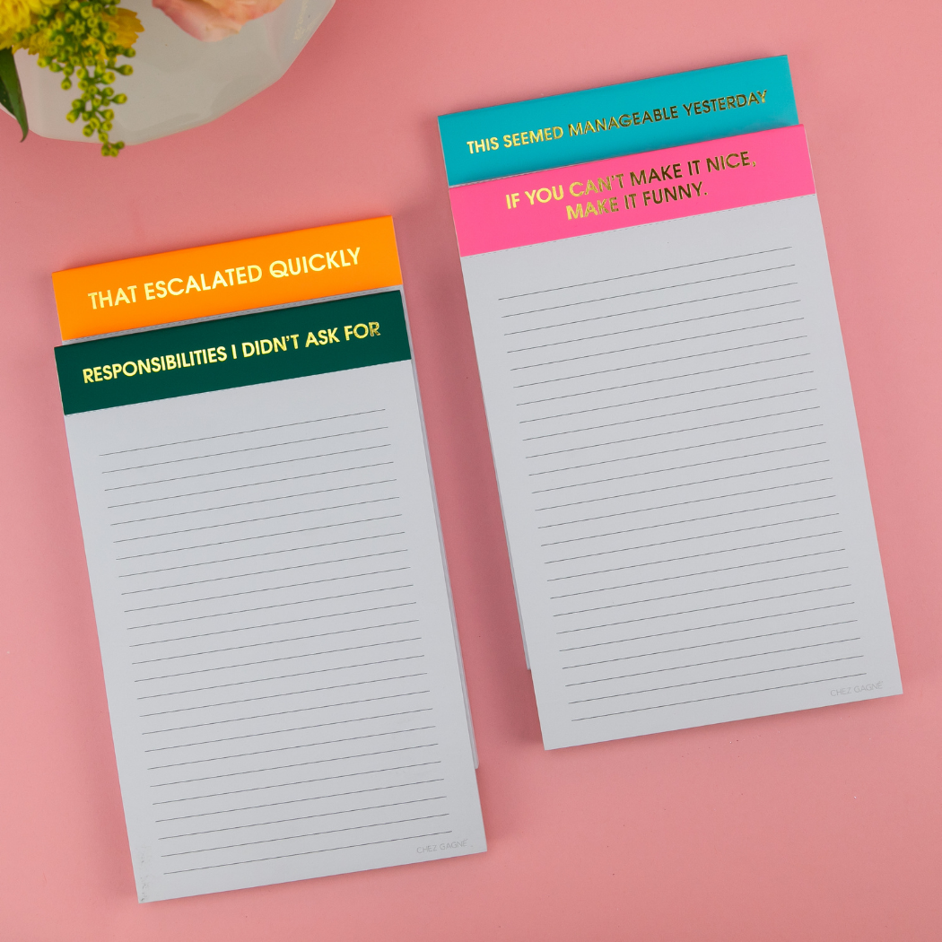 Responsibilities I Didn't As For - Lined Notepad - Emerald