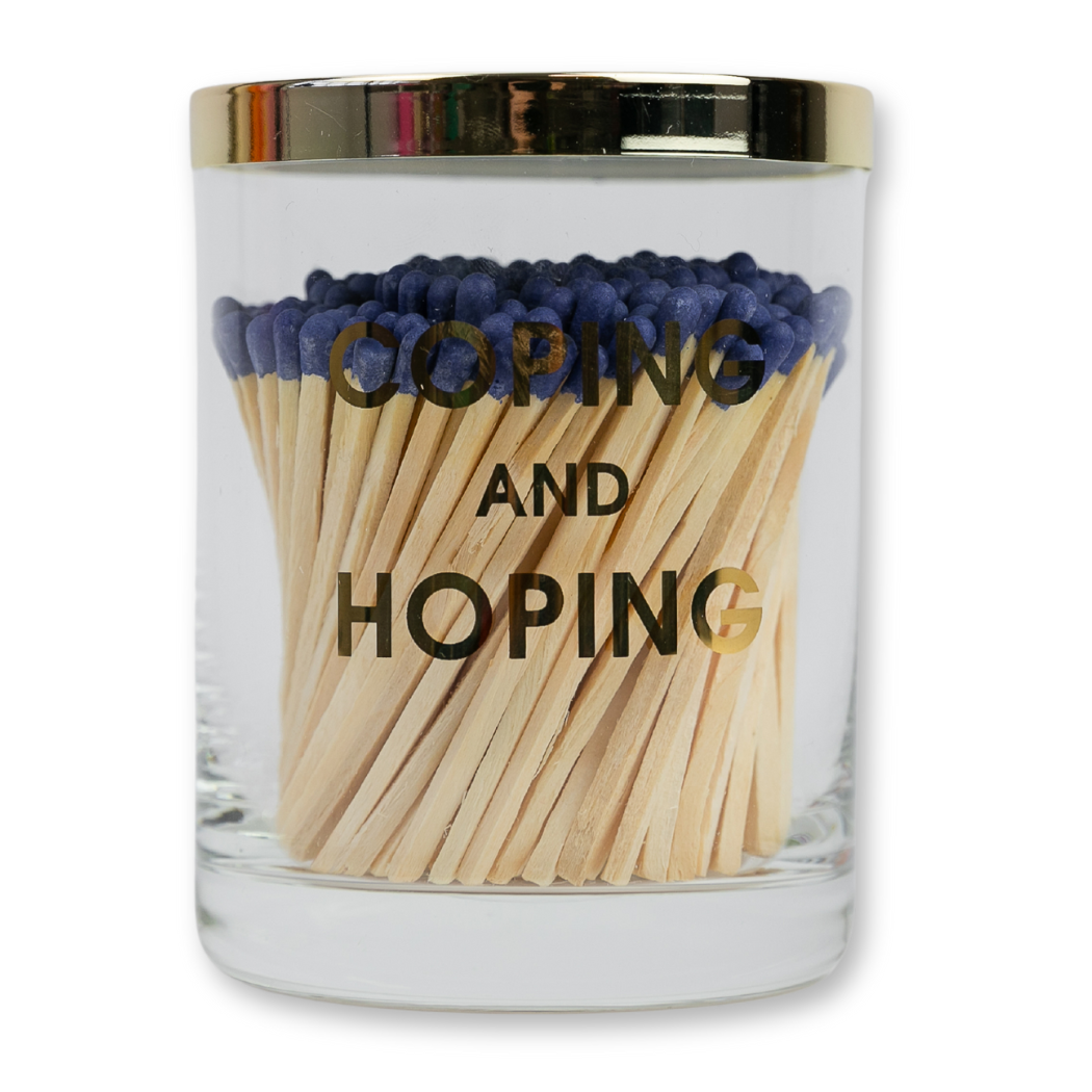 Match + Rocks Glass Duo - Coping and Hoping + Navy Matches - Thumbnail 3