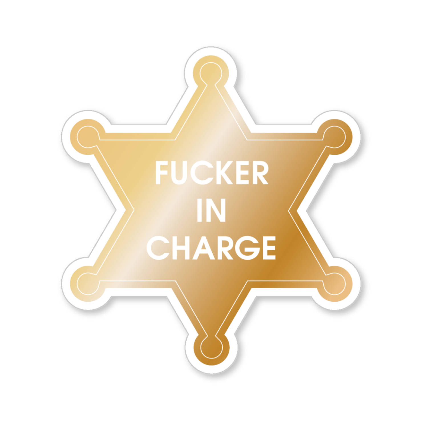 Fucker In Charge - Vinyl Sticker