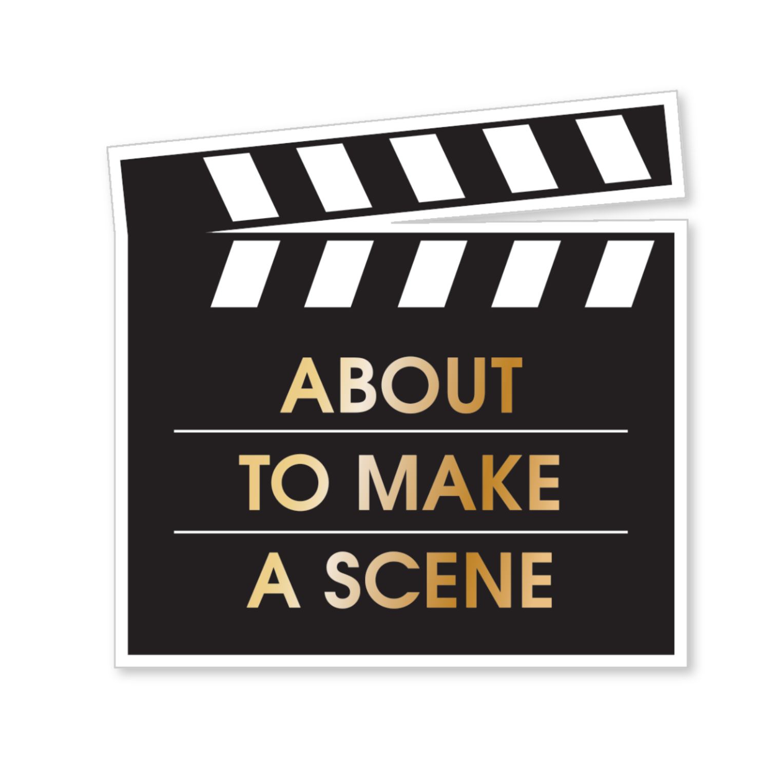 About To Make A Scene - Vinyl Sticker