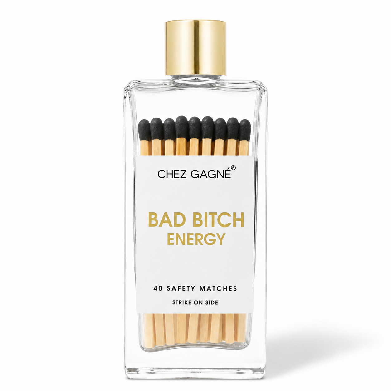 Bad Bitch Energy - Glass Bottle Safety Matches