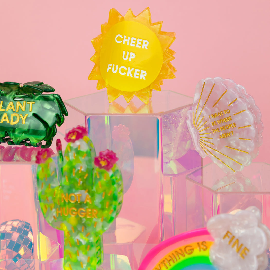 I Want To Be Where The People Aren't - Seashell - Hair Claw Clip