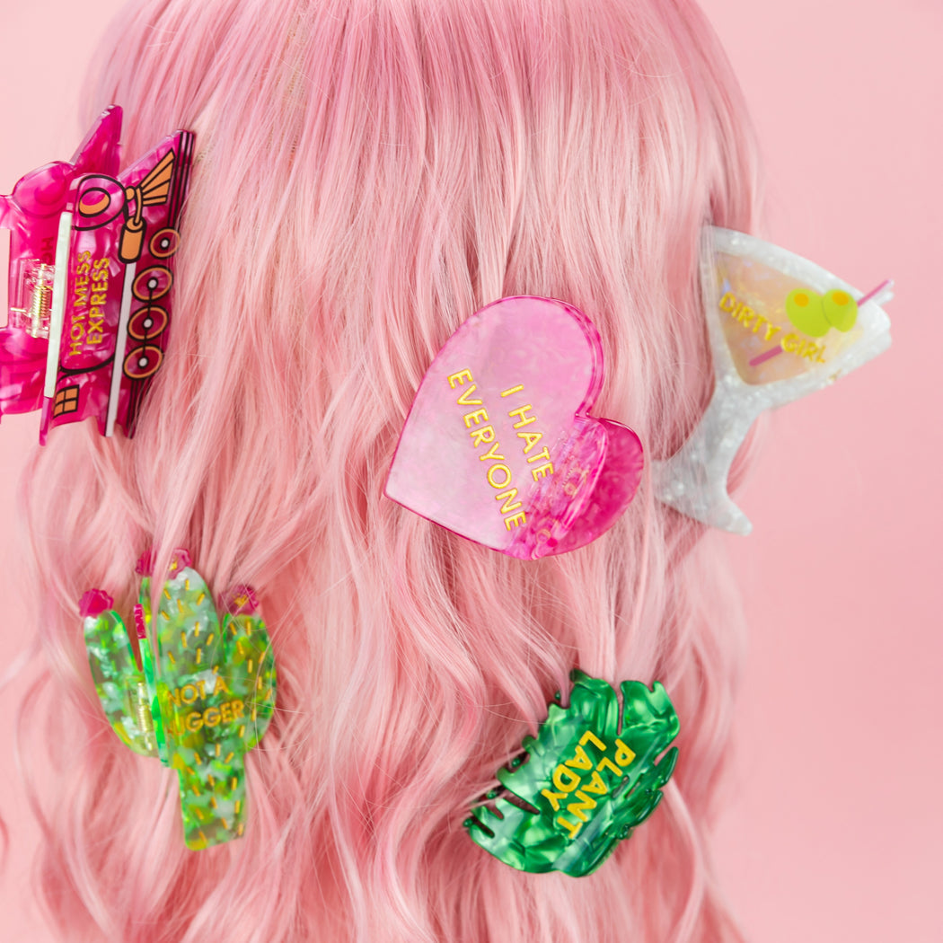 Plant Lady - Monstera Leaf - Acetate Hair Claw Clip