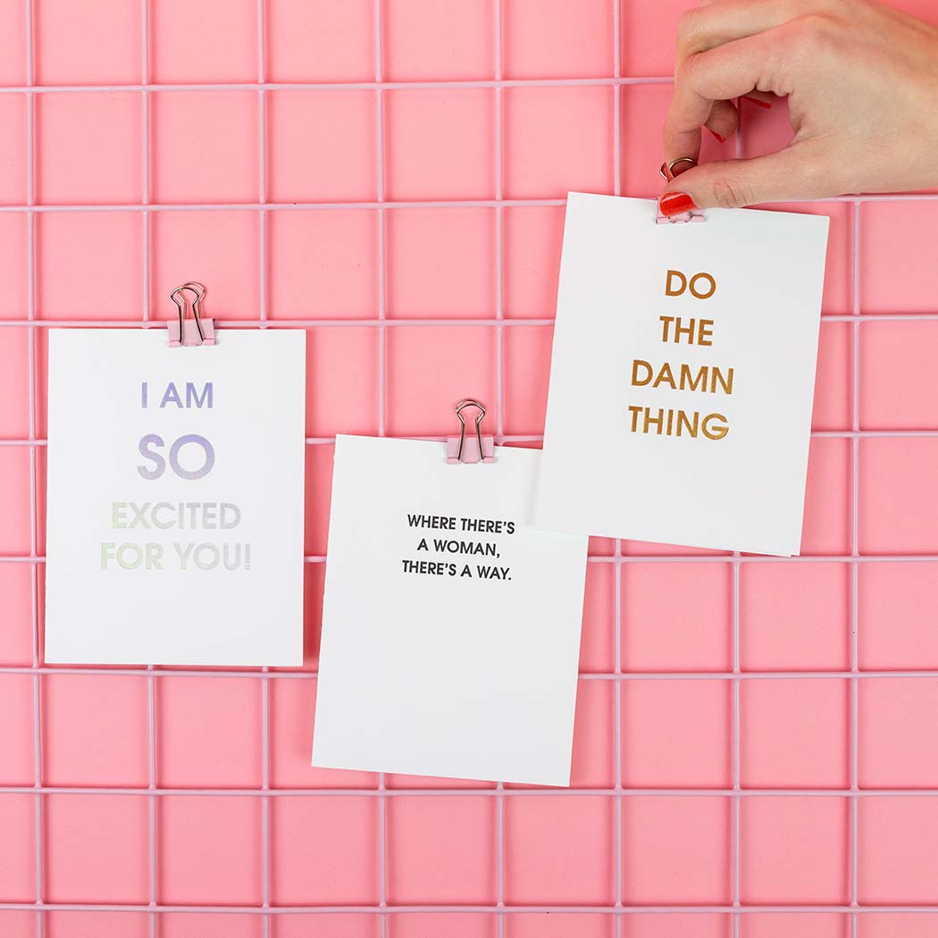 Where There's A Woman There's A Way -  Letterpress Card
