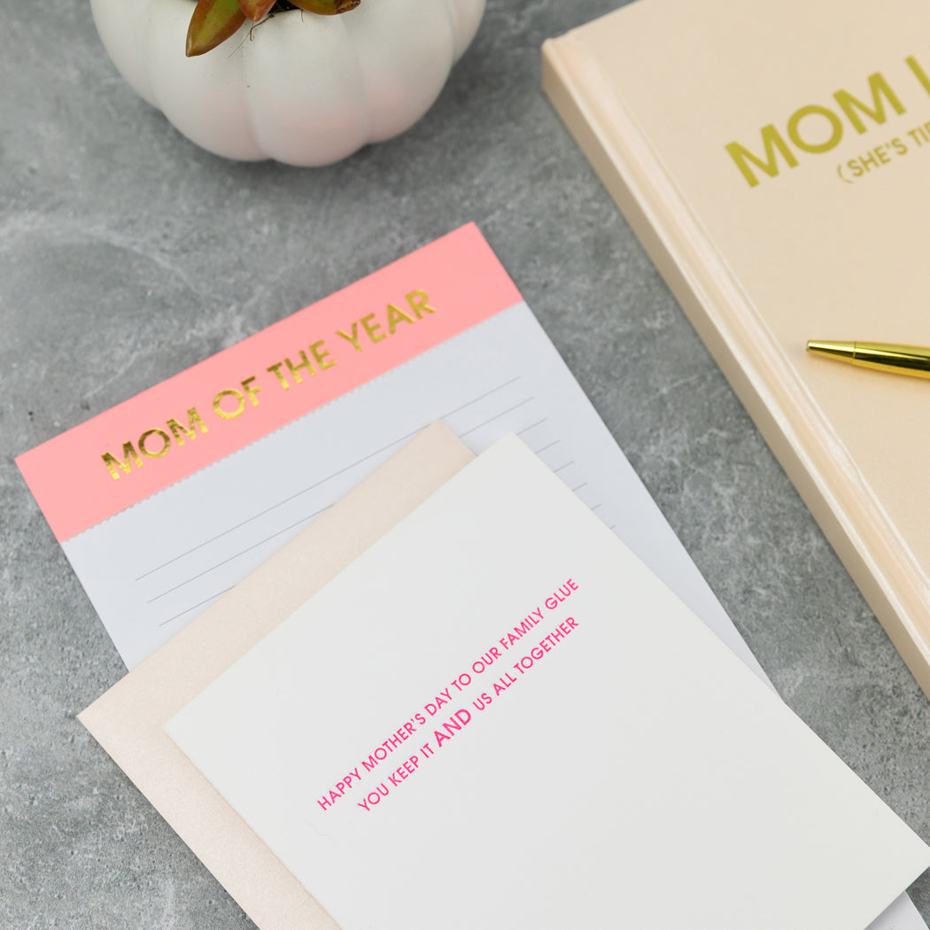 Mom of The Year - Lined Notepad