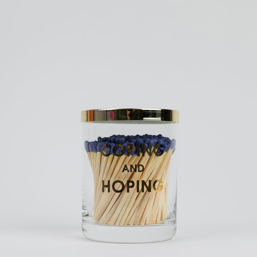 Match + Rocks Glass Duo - Coping and Hoping + Navy Matches - Thumbnail 4