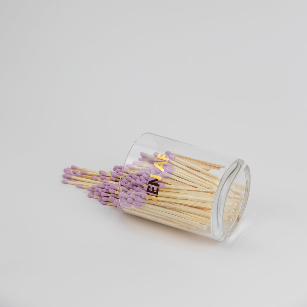 Match + Rocks Glass Duo  - Zen AF + Lavender Matches