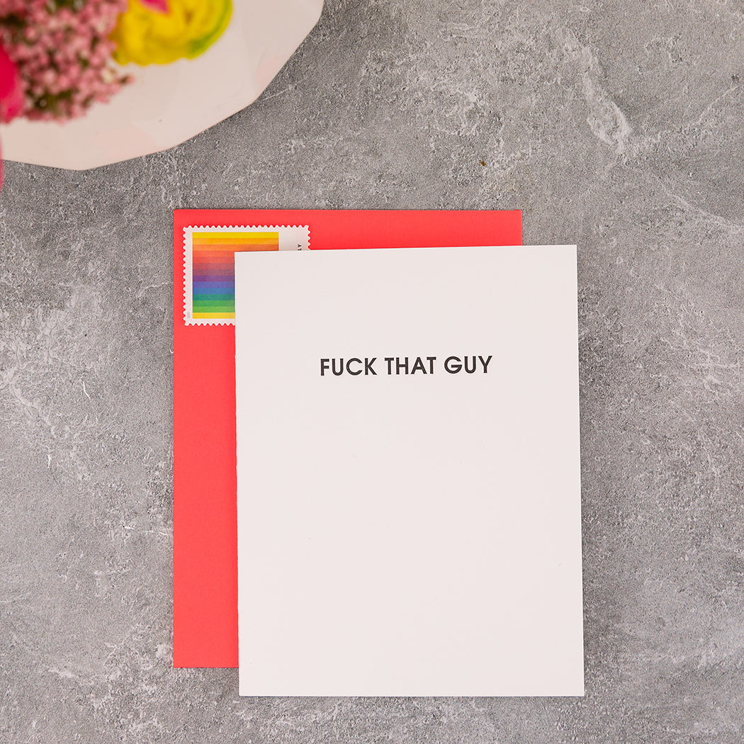 Fuck That Guy - Letterpress Card
