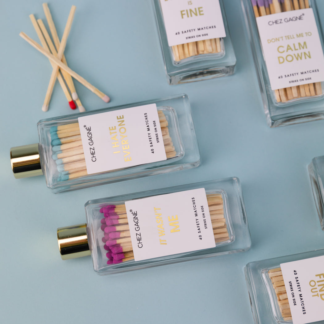 Everything is Fine - Glass Bottle Safety Matches