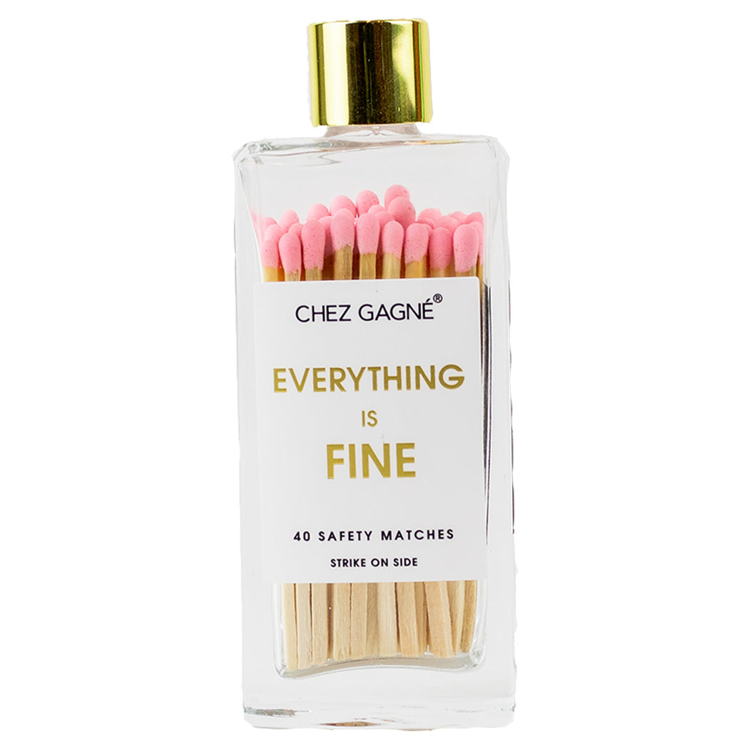 Everything is Fine - Glass Bottle Safety Matches