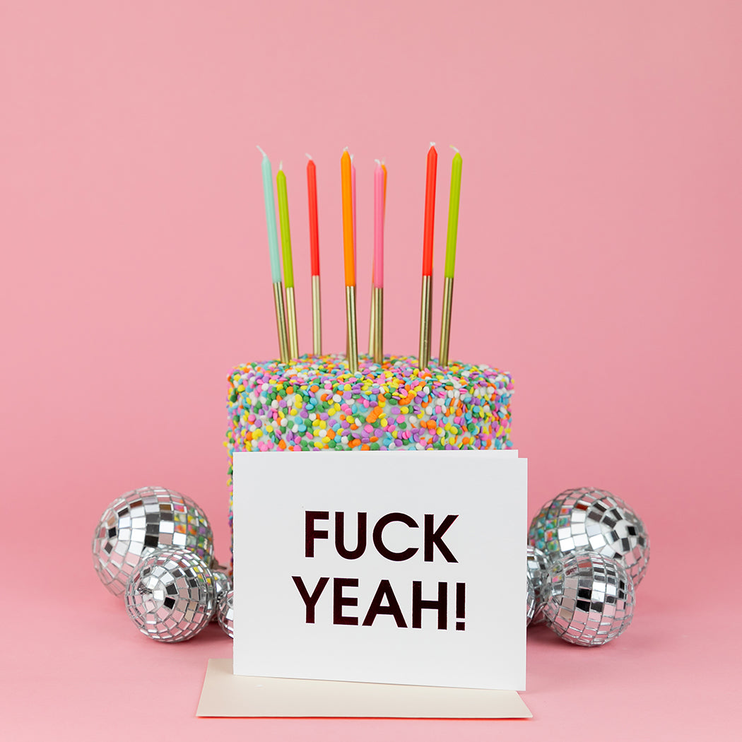 Fuck Yeah - Letterpress Card