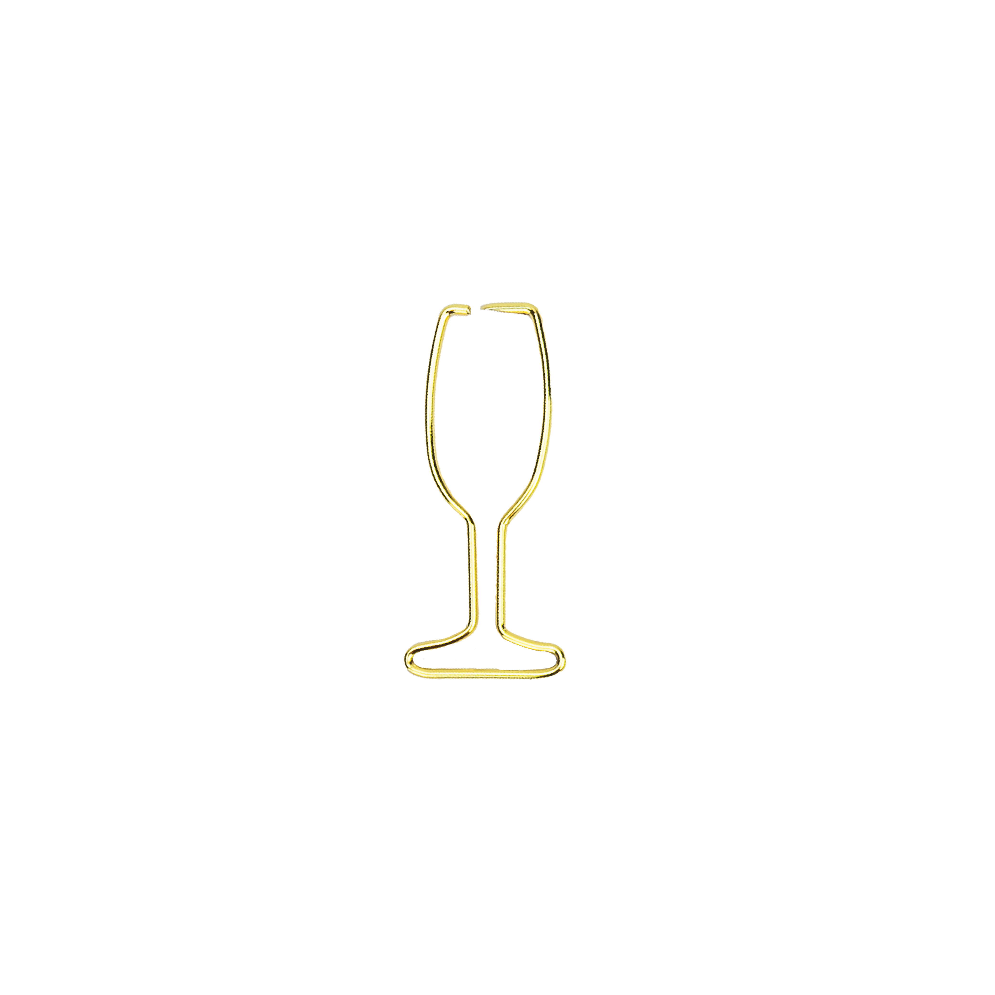 Champagne Flute - 25 Gold Paperclips