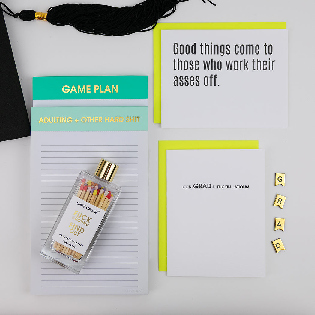 Adulting + Other Hard Shit - Lined Notepad